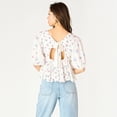 thumbnail image 3 of Devoted, Tie-Back Printed Top, Sizes XS-XL, 3 of 4