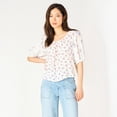 thumbnail image 4 of Devoted, Tie-Back Printed Top, Sizes XS-XL, 4 of 4