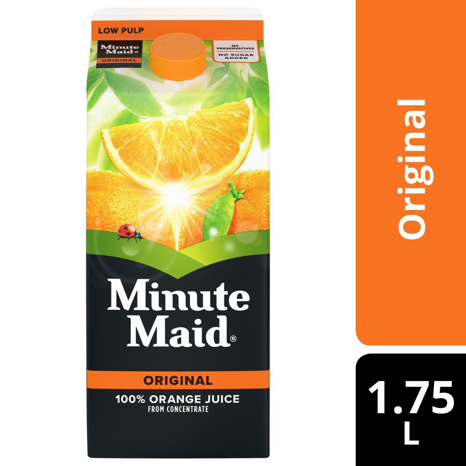 Minute Maid® 100% Orange Juice From Concentrate 1.75L carton | Walmart ...