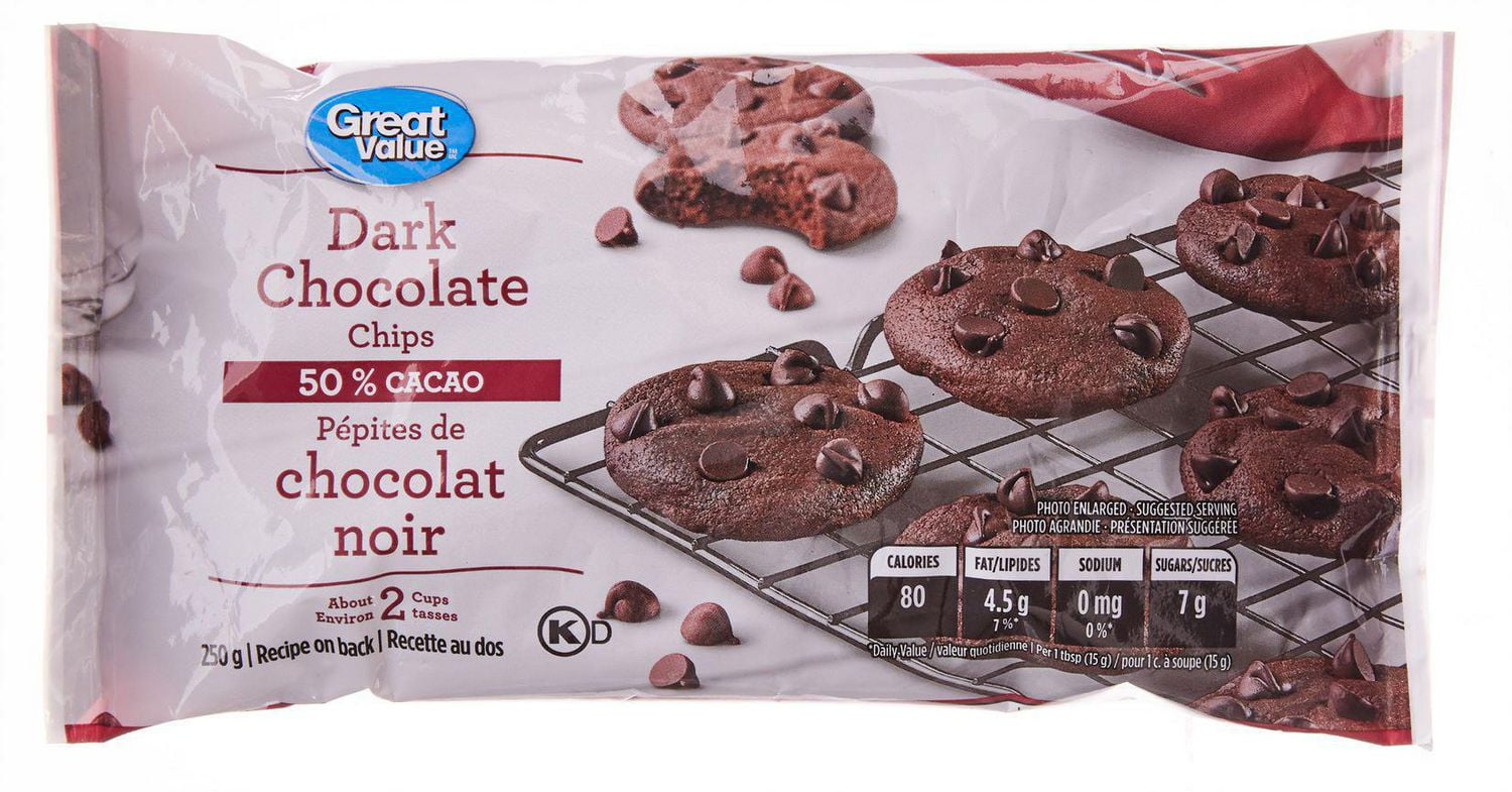 Great Value Dark Chocolate Chips Walmart Canada