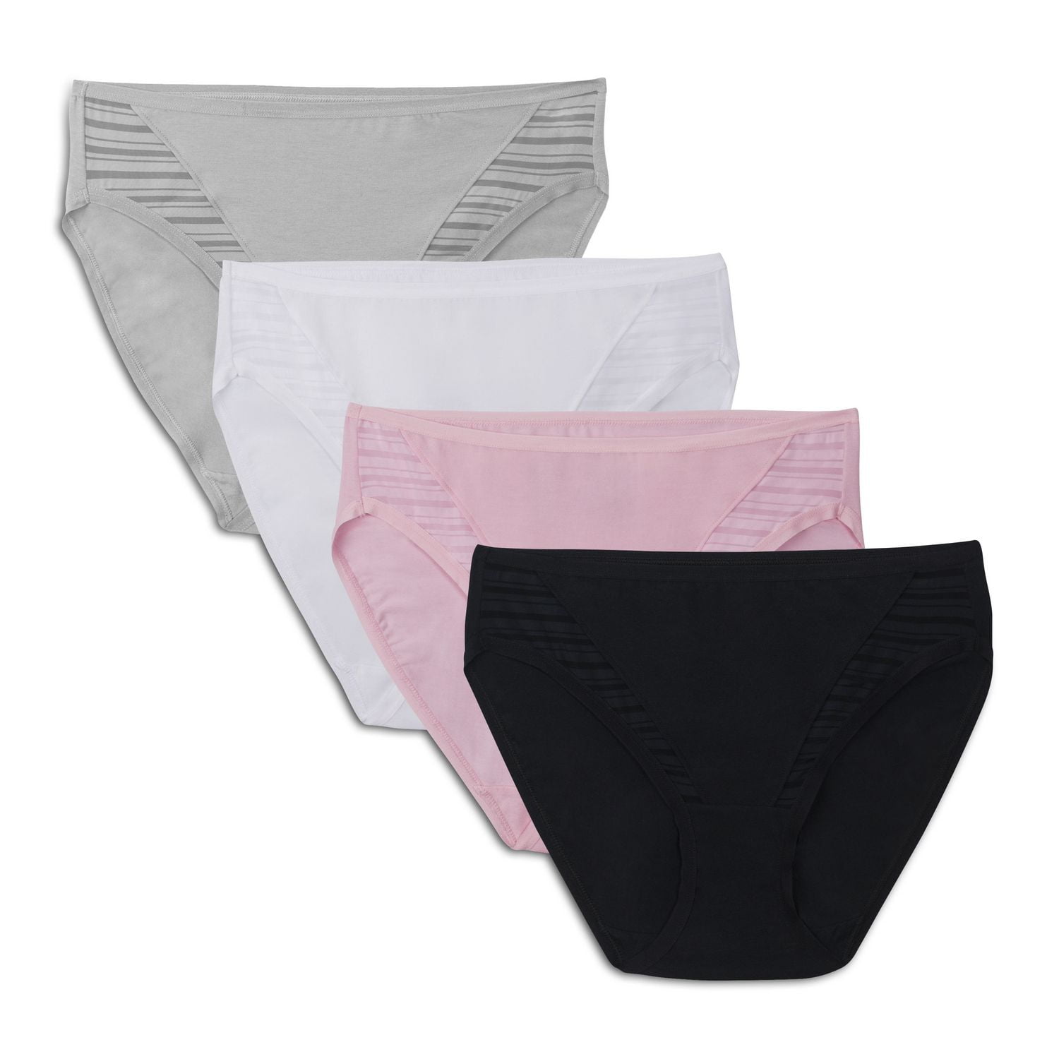  Fruit Of The Loom Womens Underwear Moisture Wicking  Coolblend Panties, Hi-Cut - Fashion Assorted, Small