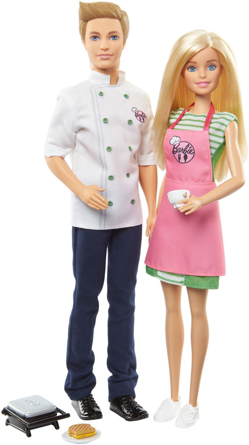 Barbie And Ken Cafe Set 2 Pack Walmart