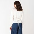 thumbnail image 3 of Devoted, Satin Wrap Blouse, Sizes XS-XL, 3 of 4