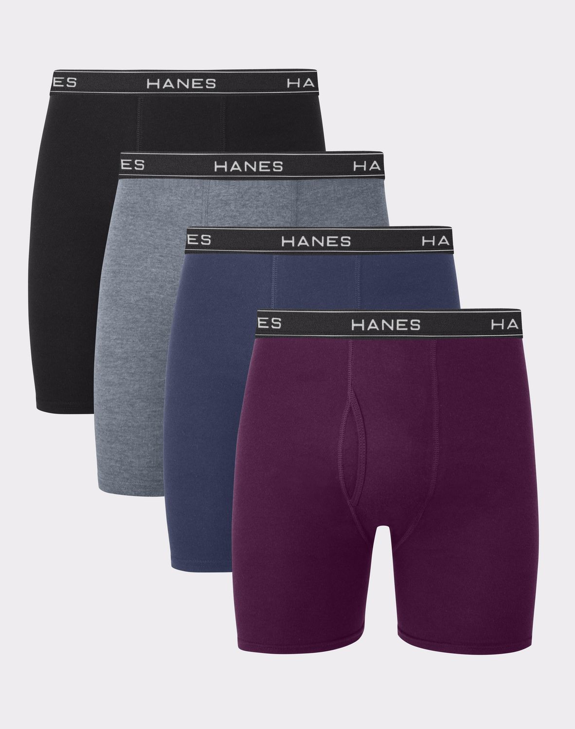 Caleçons boxeurs Hanes Comfortsoft sans étiquette pour hommes, extensibles, coupe moderne