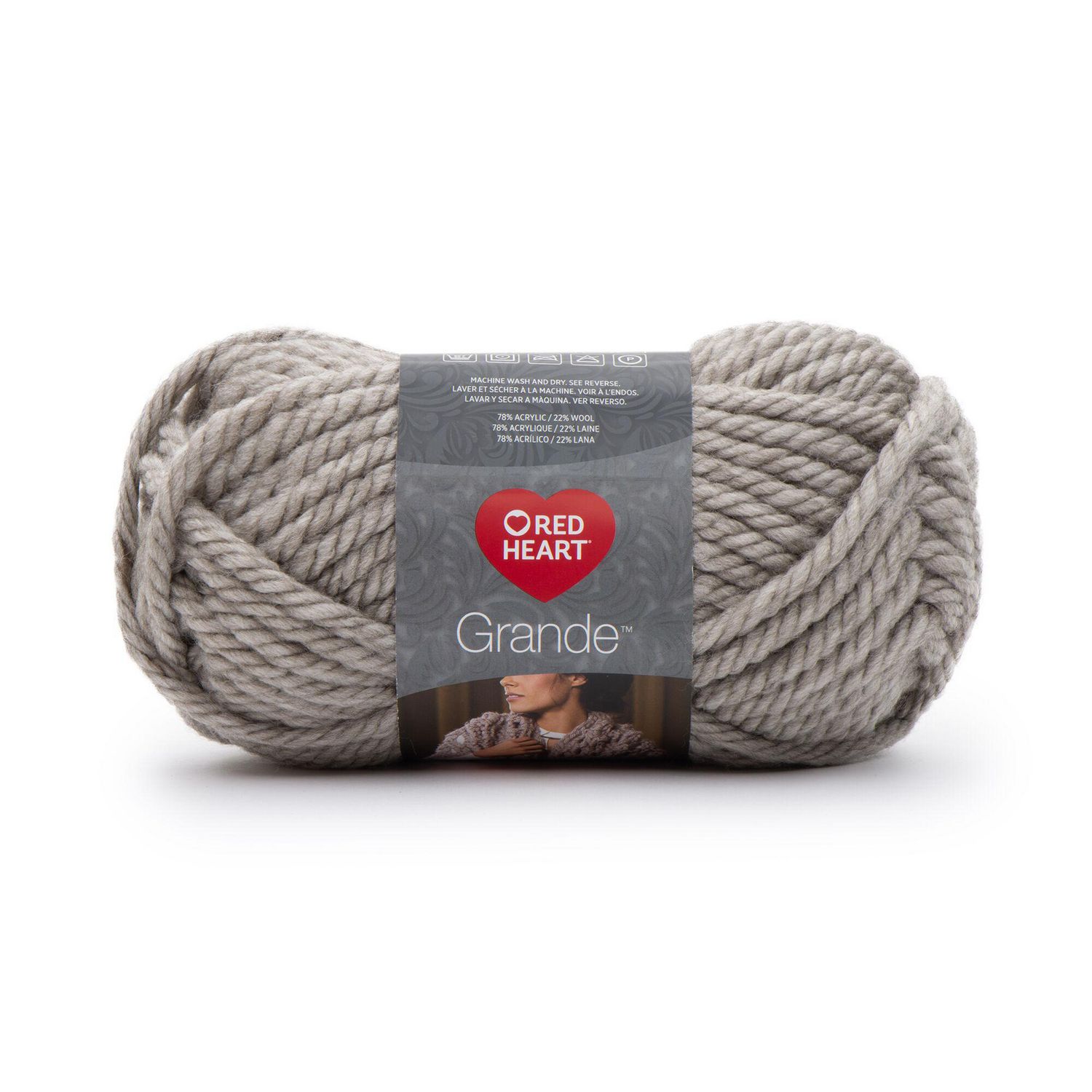 Red Heart Grande Yarn, Jumbo, 5.29 oz, Oatmeal Walmart Canada