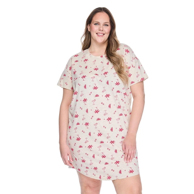 George Women's Plus Crew-Neck Nightshirt