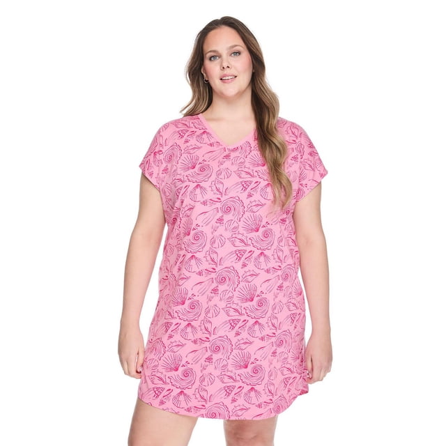 George Women's Plus V-Neck Nightshirt