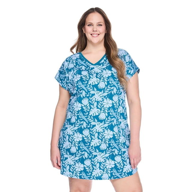George Women's Plus V-Neck Nightshirt