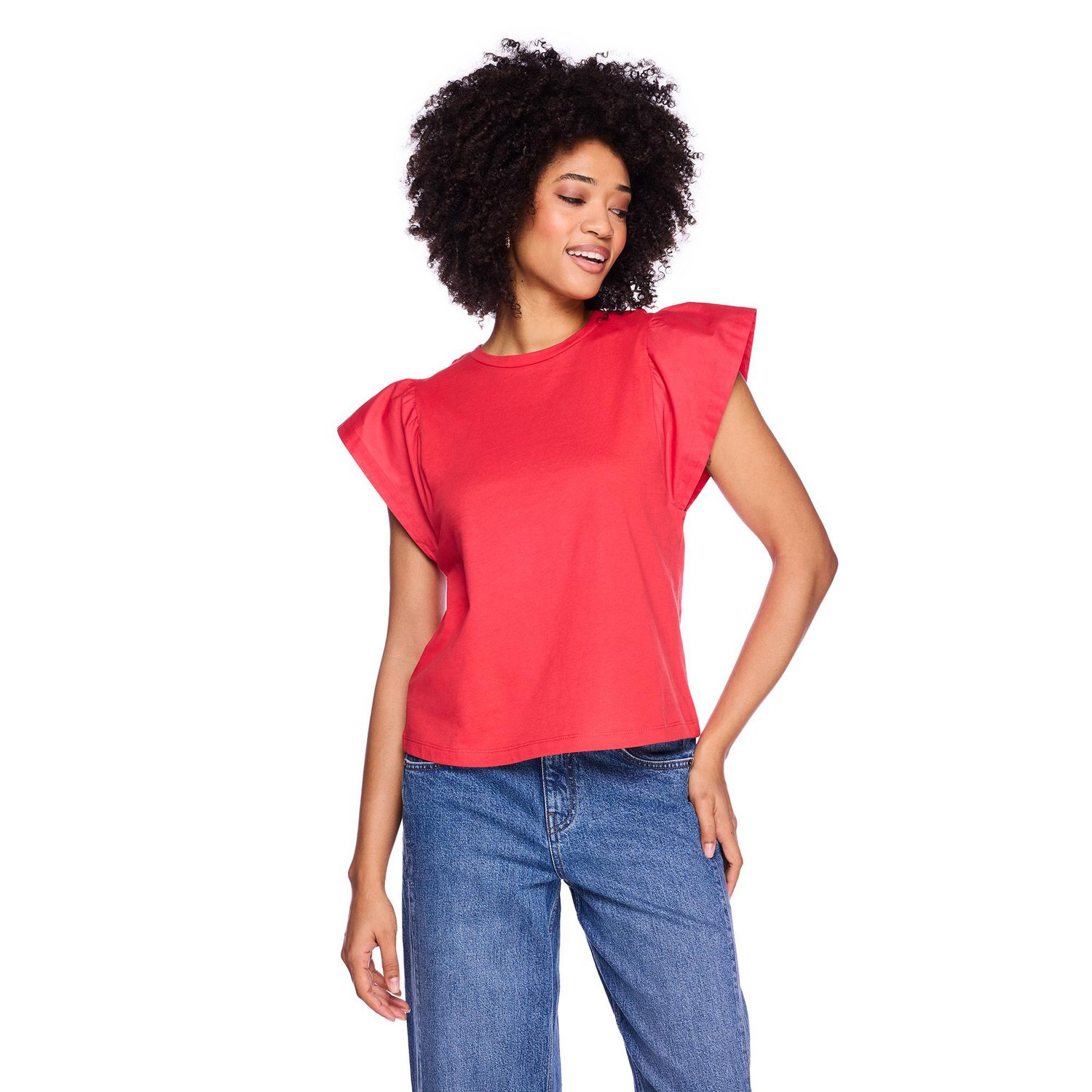 George Women's Flutter-Sleeve Top