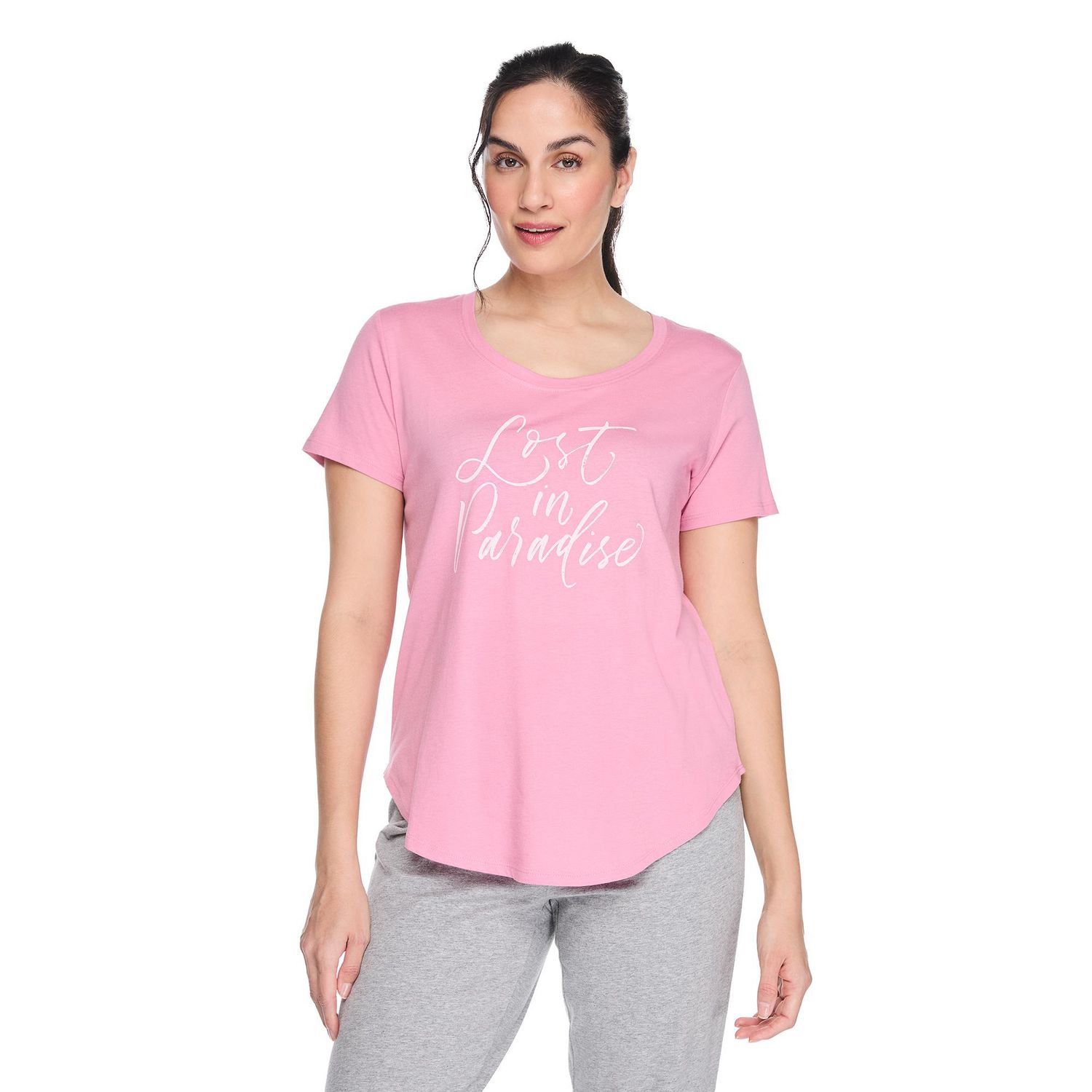 T-shirt de nuit avec encolure dégagée George pour femmes