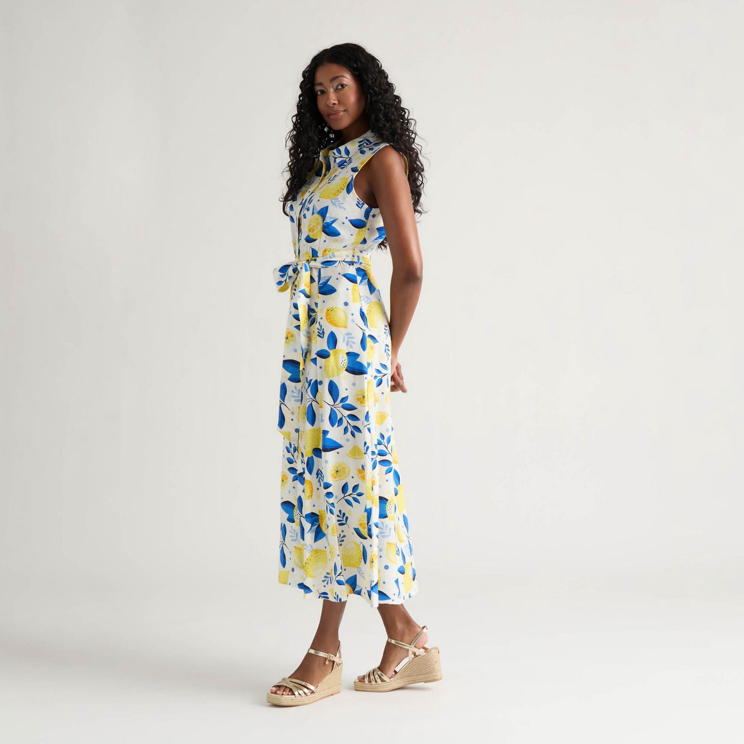 Mexx Women’s Printed Button Front Woven Dress