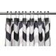 kieragrace KG  rideau de douche en tissu Barry – 180,34 x 180,34 cm (71 x 71 po), zig-zag noir et gris, 12 crochets – image 4 sur 5