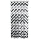 kieragrace KG  rideau de douche en tissu Barry – 180,34 x 180,34 cm (71 x 71 po), zig-zag noir et gris, 12 crochets – image 2 sur 5