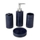 kieragrace KG Lola ensemble de 4 accessoires pour salle de bains – céramique, contour bleu marine – image 2 sur 5