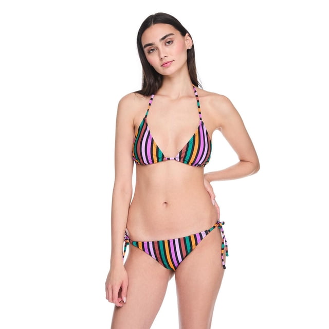 No Boundaries Women's String Bikini Top
