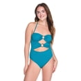 thumbnail image 1 of No Boundaries Women's O-Ring One Piece Swimsuit, 1 of 6