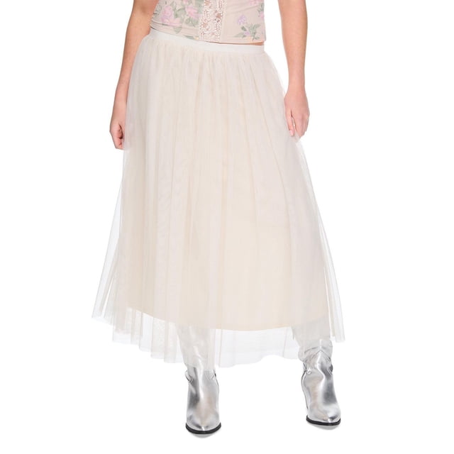 Wild Skye Women's Pleated Mesh Skirt