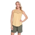 thumbnail image 1 of Iyla Women's Crochet Yoke Tank Top, 1 of 6