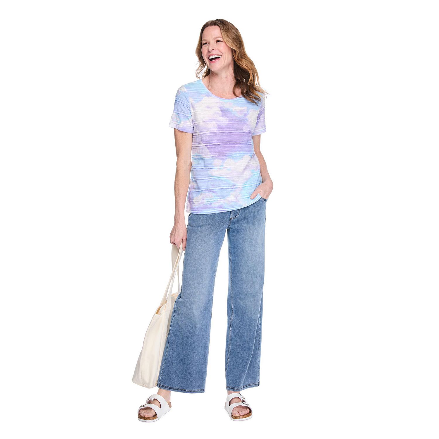 Iyla Women'S Printed Jacquard T-Shirt