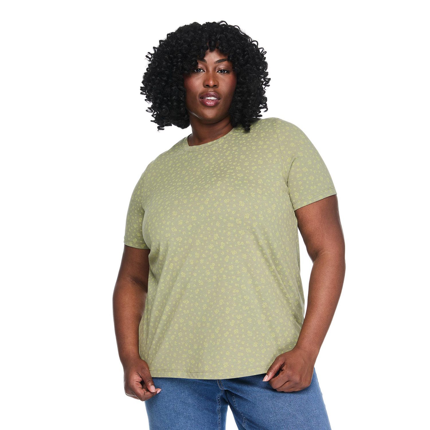 Lane Bryant Women's Plus Crew-Neck T-Shirt