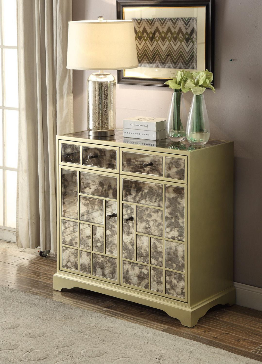 Topline Home Furnishings Matt Gold Mirror Walmart Canada