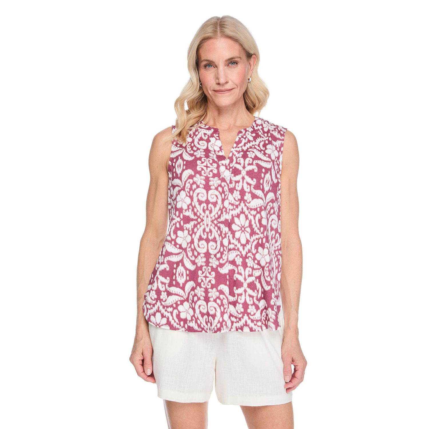 Iyla Women's Crinkle Sleeveless Blouse