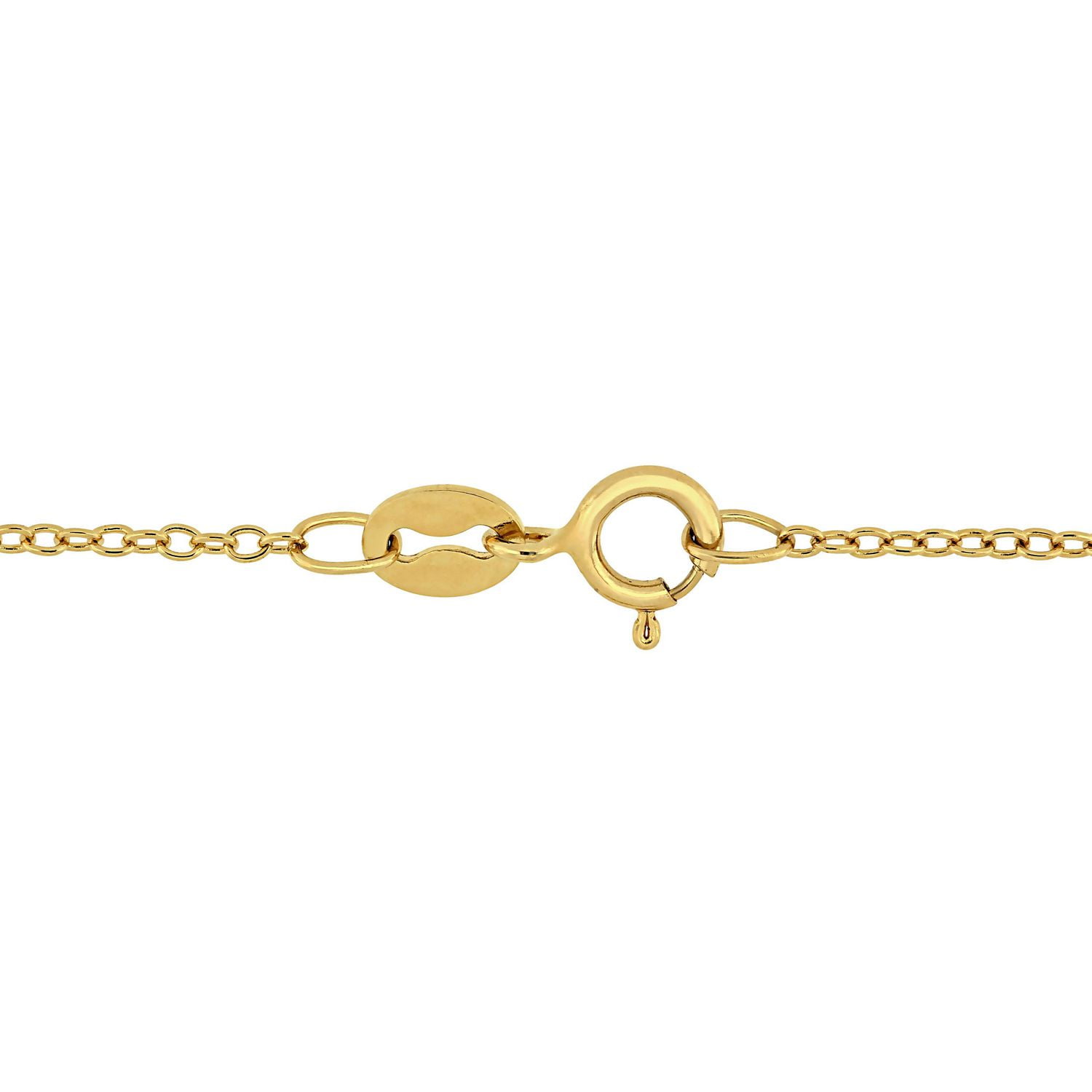 Collier en forme de oiseaux Miabella avec saphirs synthétiques bleus/blancs et tsavorites 1-2/5 CT PBT en argent sterling plaqué jaune, 17 po