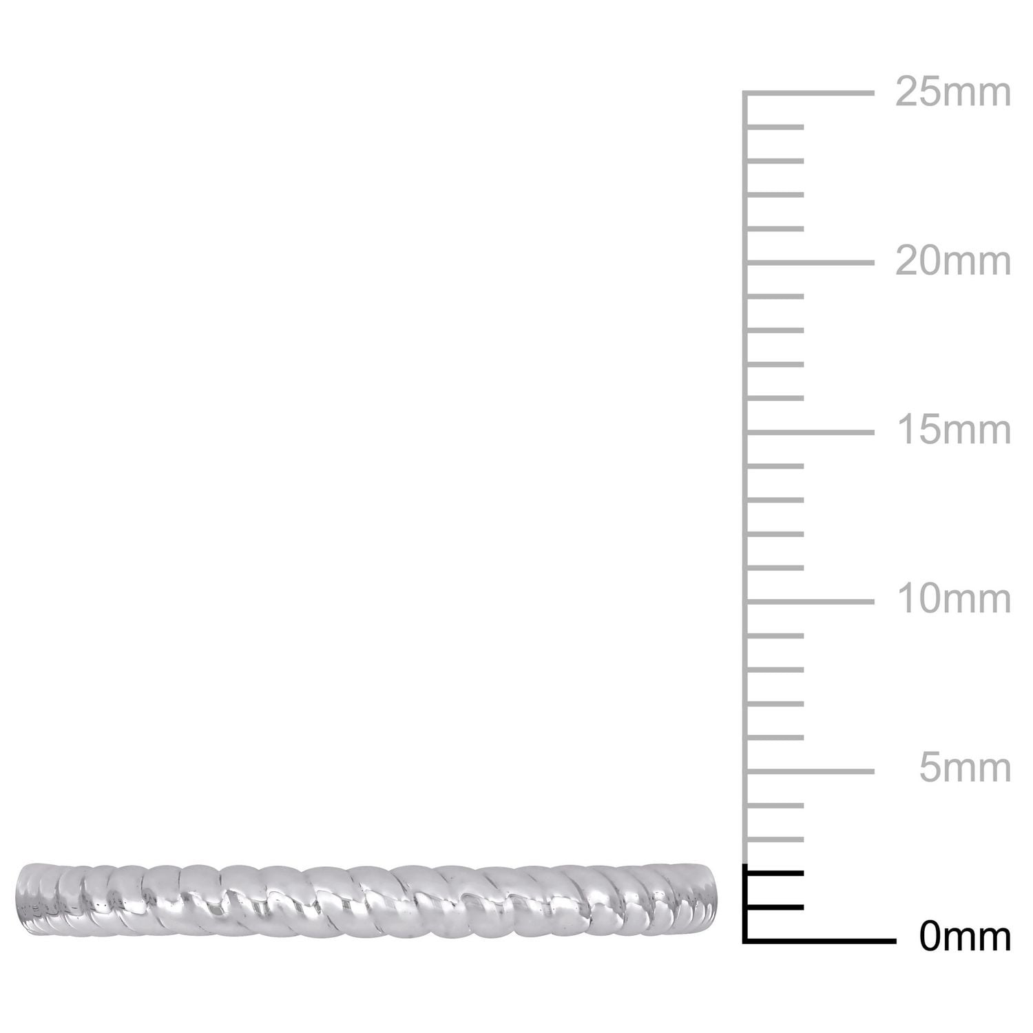 Miabella 14 K Gold Twisted Wedding Band