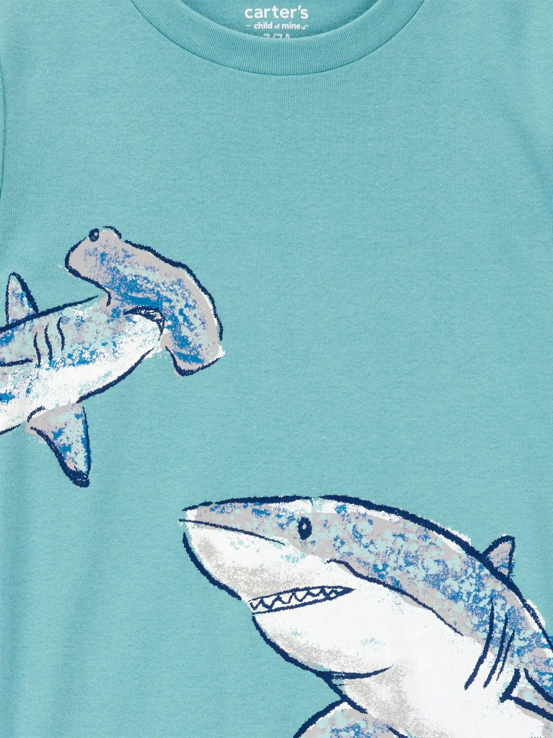 Carter's Child of Mine Pyjama 2 pièces en coton pour garçon Bleu Requin