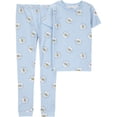 thumbnail image 1 of Carter's Child of Mine Kid Girls' 2 Piece PJs Cotton Blue Flower, 1 of 3