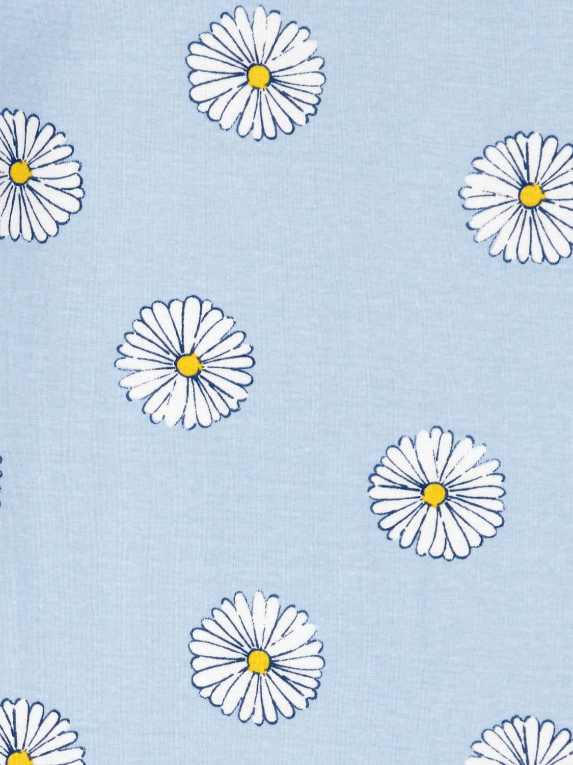Carter's Child of Mine Kid Girls' 2 Piece PJs Cotton Blue Flower, 5-14