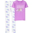thumbnail image 1 of Carter's Child of Mine Kid Girls' 2 Piece PJs Cotton Purple Unicorn, 1 of 3