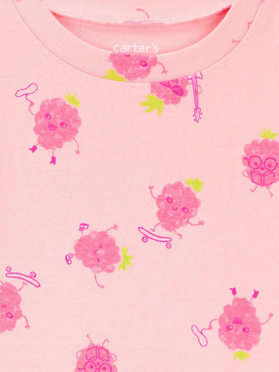 Carter's Child of Mine Kid Girls' 2 Piece PJs Cotton Pink Raspberry