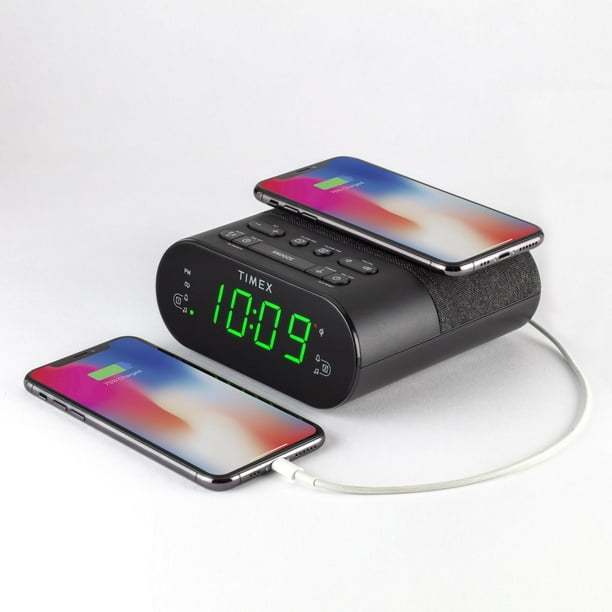 Réveil numérique avec recharge USB sans fil Double alarme 236 WI MAJESTIC