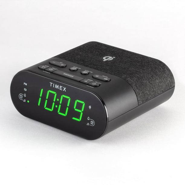 Radio-réveil FM avec recharge sans fil et USB RÉVEIL AVEC RECHARGE