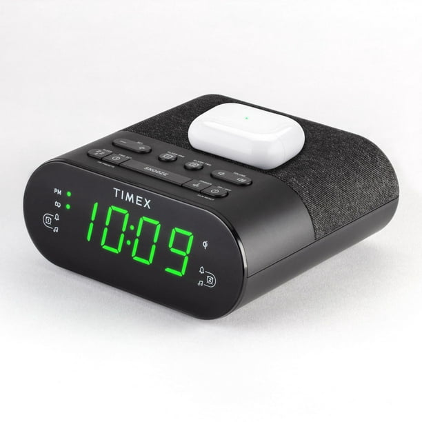 Radio-réveil FM avec recharge sans fil et USB RÉVEIL AVEC RECHARGE