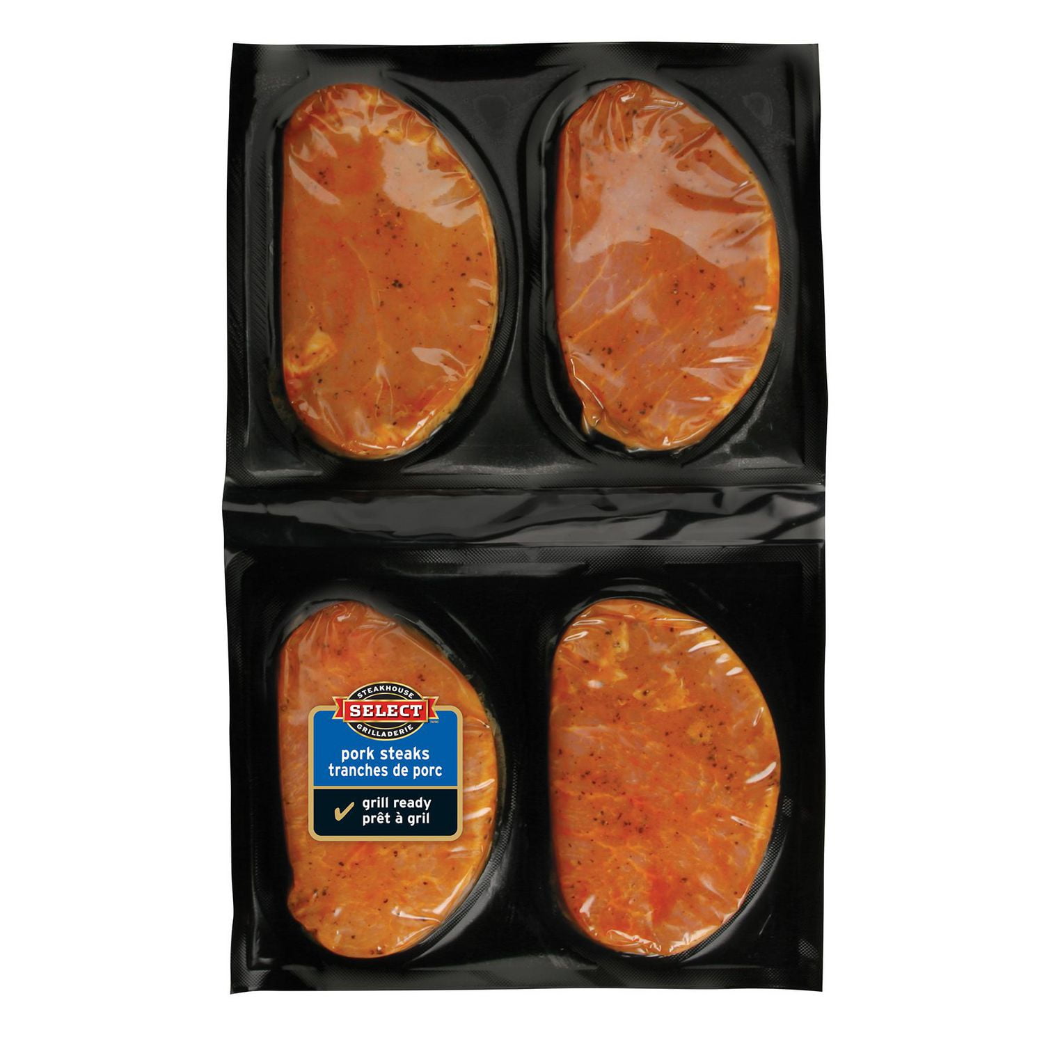 Steakhouse Select Seasoned Pork Loin Centre Steaks Mesquite Walmart