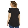 thumbnail image 3 of George Plus Women's short Sleeve V-Neck Tee, 3 of 6