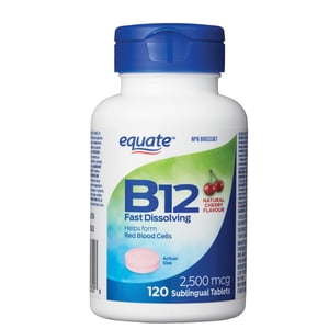 Equate Vitamine B12 Dissolution rapide 2500mcg