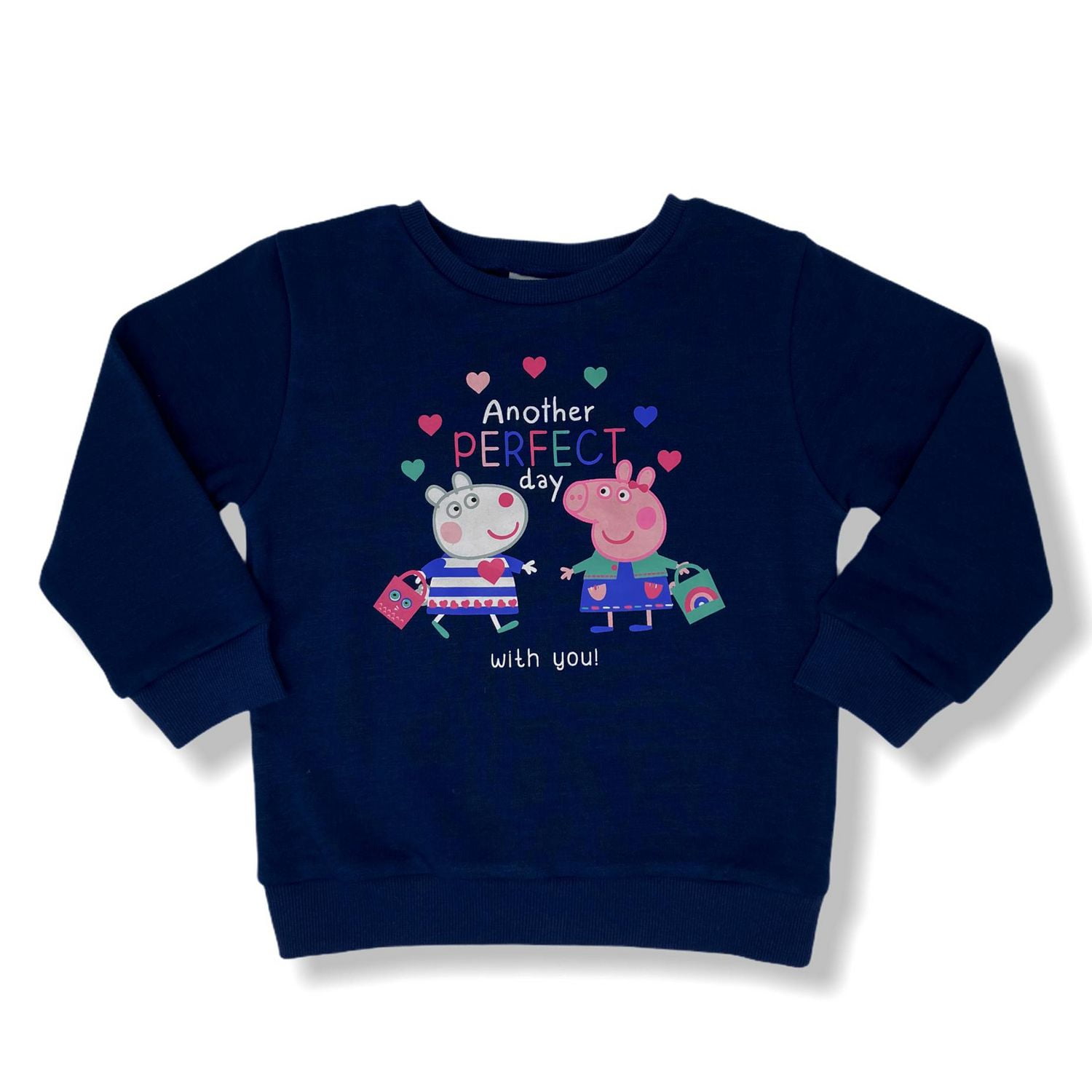 Peppa Pig Haut à manche longue style Popover pour filles en bas âge