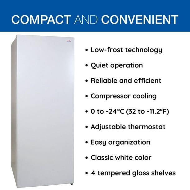 Congélateur compact vertical blanc de 1,2 pi³/34 L par Koolatron