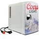 Coors Light Mini réfrigérateur 4 L, glacière portable 6 canettes, gris (4,2 quarts/4 litres) – image 2 sur 9