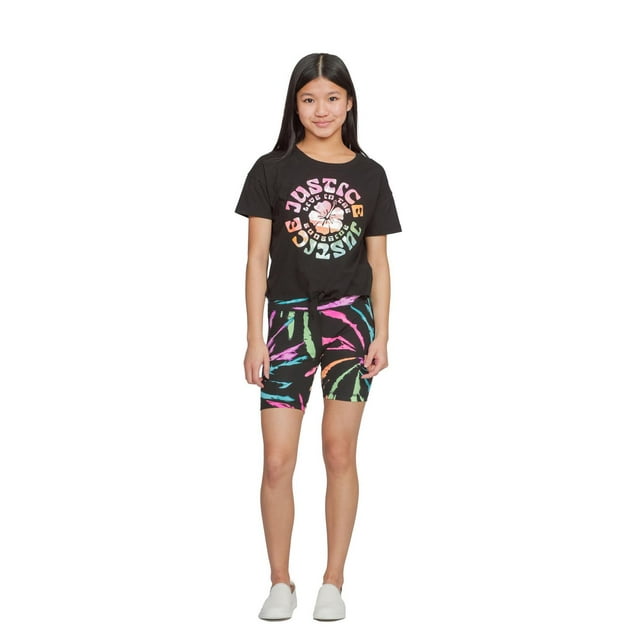 Justice Girls Tie Sunshine 2 Piece Combo Set