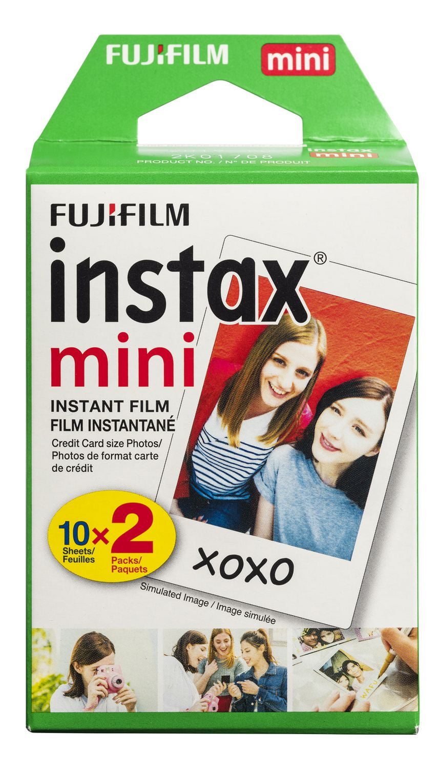 Paq. de 2 pellicules de film instantané pour Instax Mini de