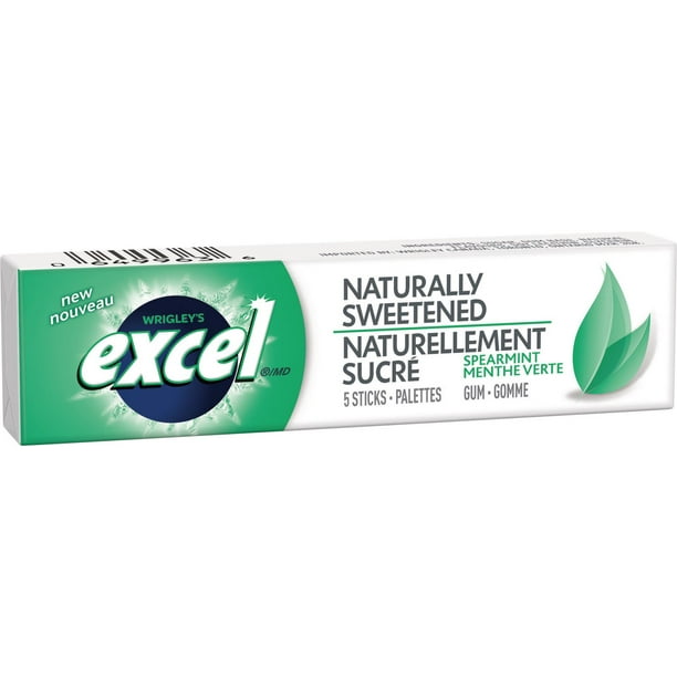 Excel menthe verte naturellement sucré chewing-gum
