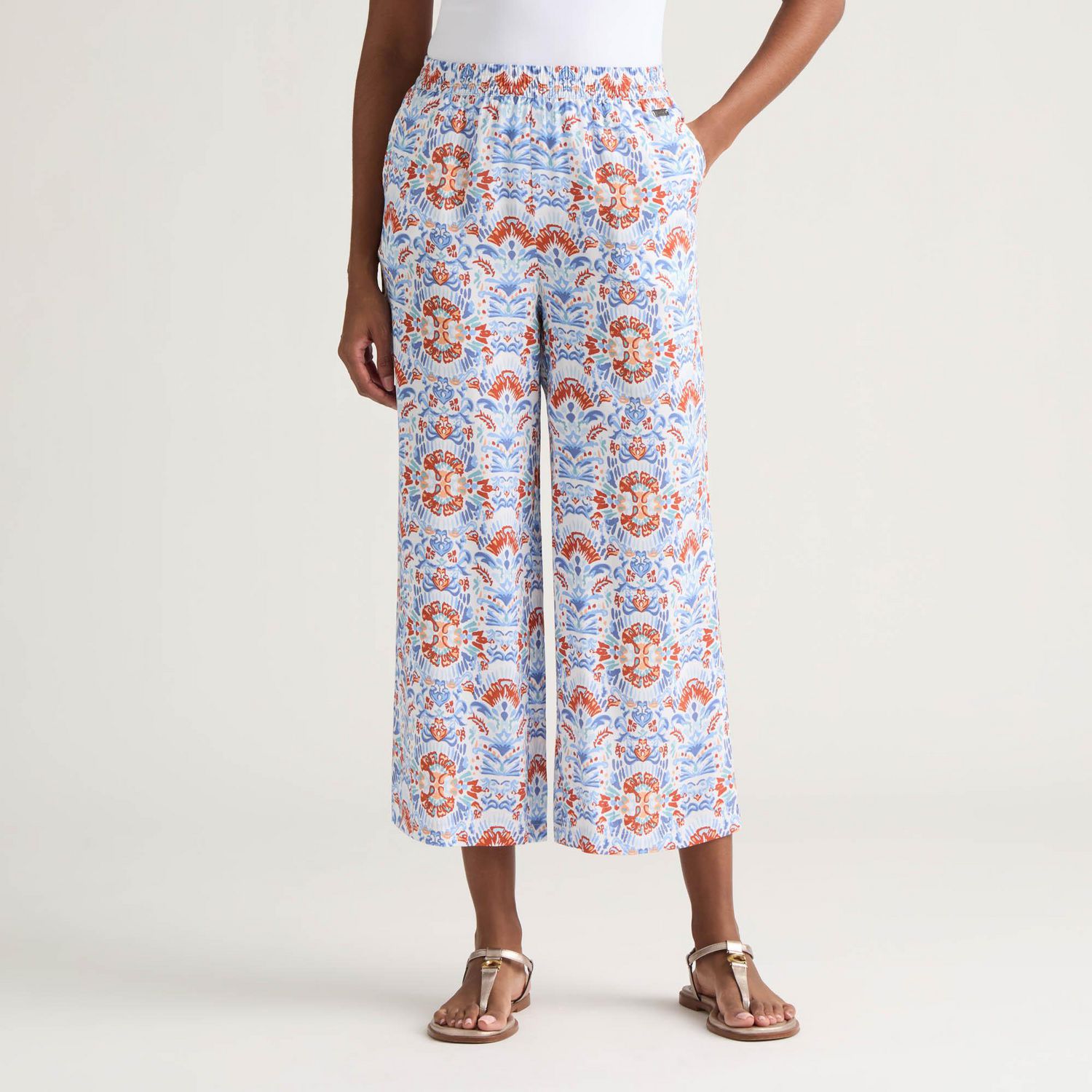 Mexx Women’s Printed Pull-On Culotte Pants