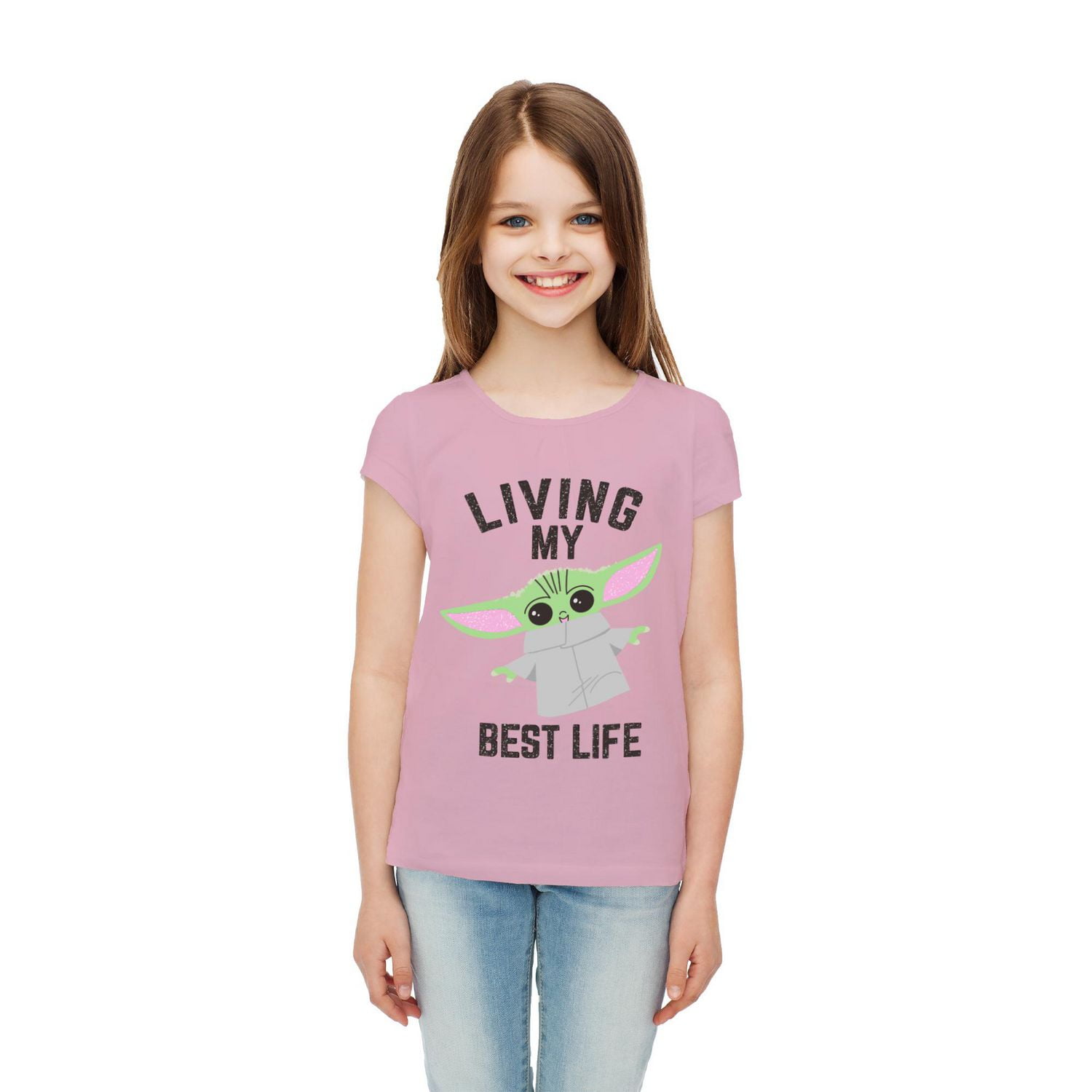 Girls Star Wars Living The Best Short Sleeve T-Shirt