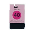 thumbnail image 1 of George Opaque Control Top Black Tights 1pk, 1 of 1