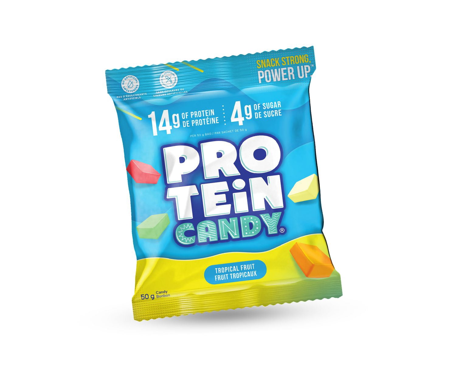 Protein Candy, Tropical Fruit, Chewy Candy with Protein