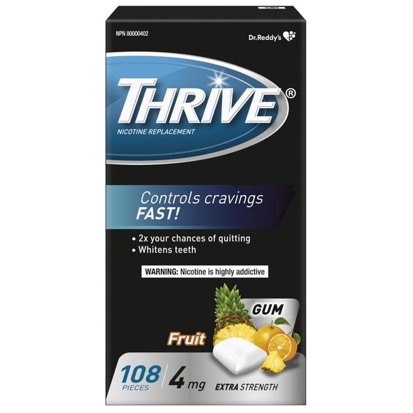 Thrive Gum 4mg Extra Strength Nicotine Replacement